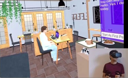 VR learning sample scenario